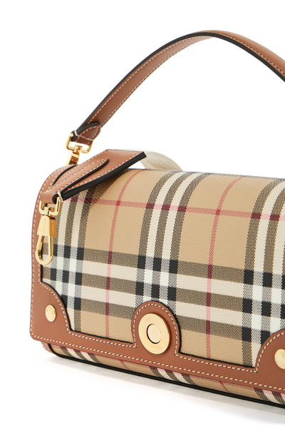 "shoulder bag with check pattern notes 8092048 BRIAR BROWN