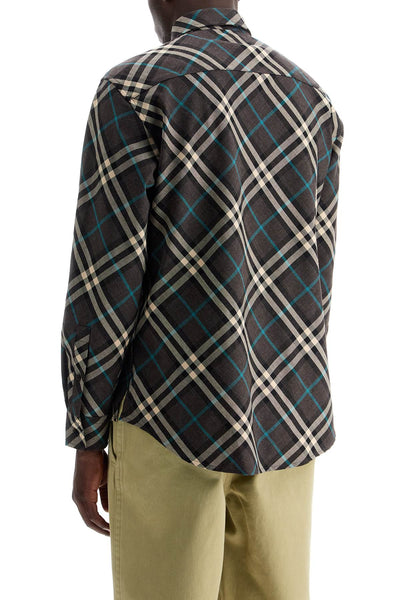 wool blend shirt with check pattern 8093327 SNUG IP CHECK