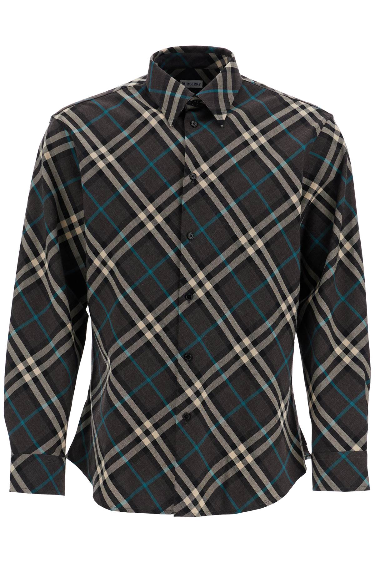 wool blend shirt with check pattern 8093327 SNUG IP CHECK