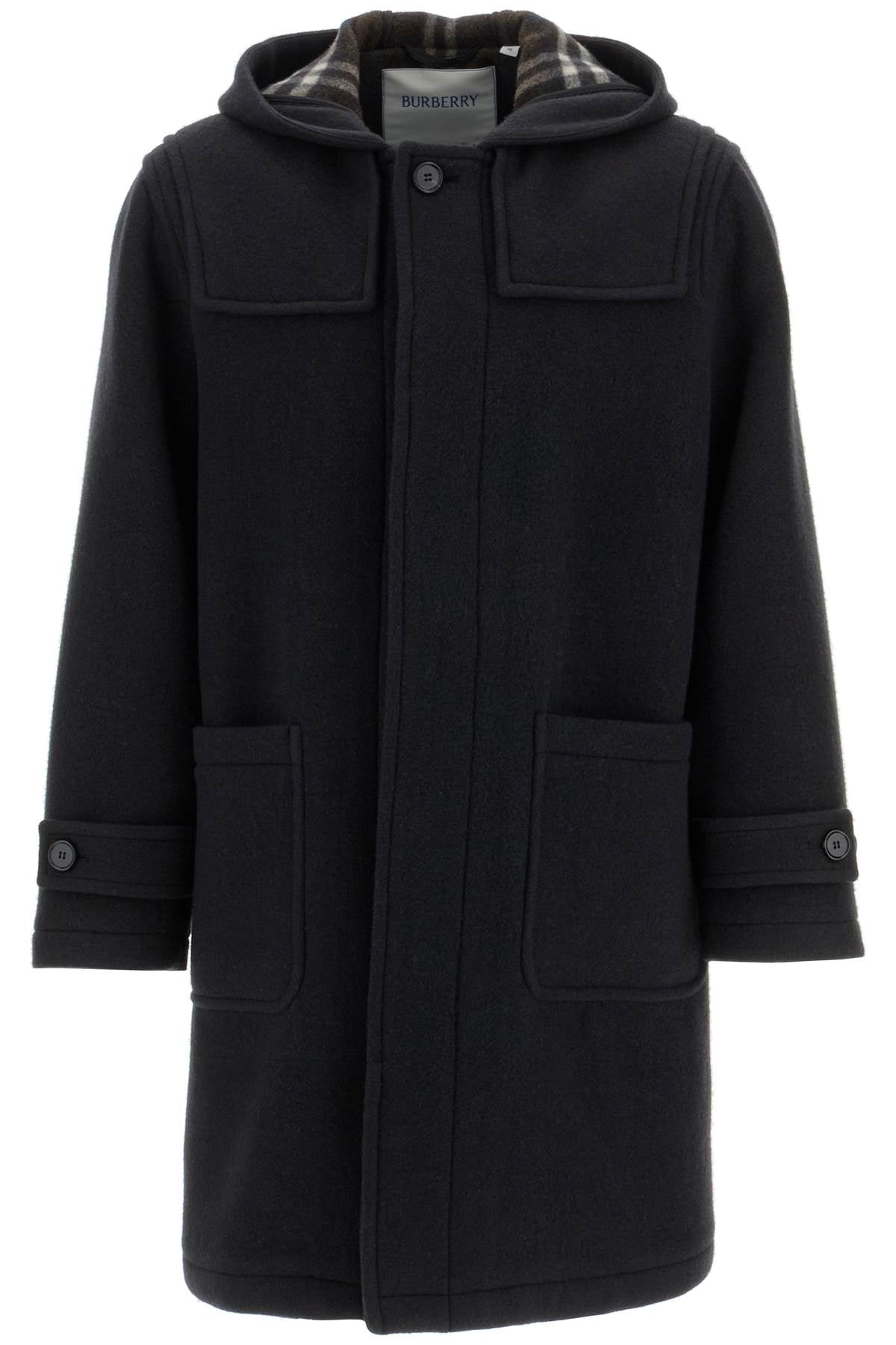 woolen montgomery coat 8094247 BLACK/SNUG IP CHECK