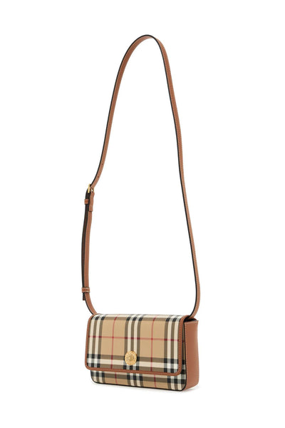 "checkered shoulder bag with strap 8094435 ARCHIVE BEIGE