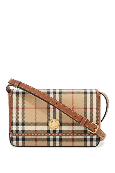 "checkered shoulder bag with strap 8094435 ARCHIVE BEIGE