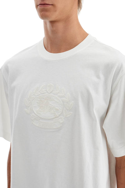 "ekd embroidered t-shirt 8095105 CHALK
