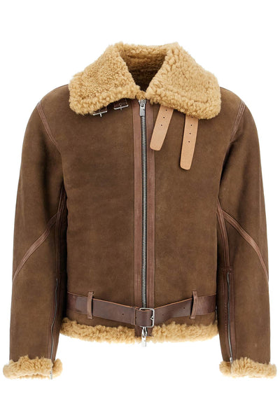 shearling aviator jacket for 8095383 MOSS