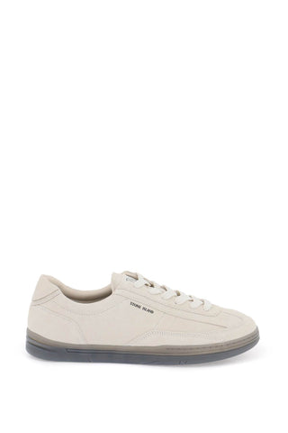 suede leather rock sneakers for 80FWS0101 ECRU