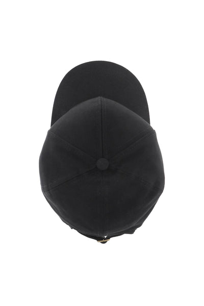 uni colour baseball cap with orb embroidery 81020019W00DD BLACK