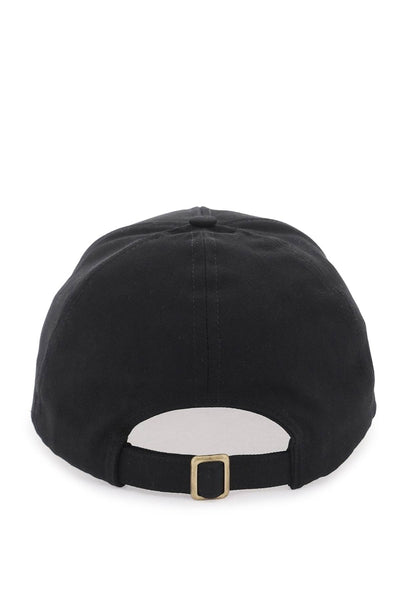 uni colour baseball cap with orb embroidery 81020019W00DD BLACK