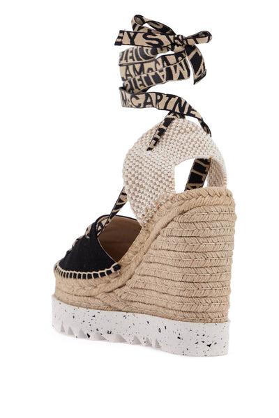 'gaia' wedge espadrilles 810209 N0222 DEEP BLACK