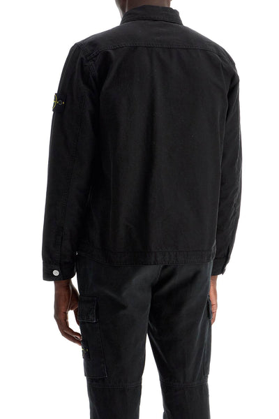 cotton ripstop overshirt 811511412 NERO