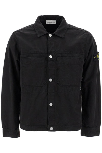 cotton ripstop overshirt 811511412 NERO