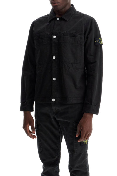 cotton ripstop overshirt 811511412 NERO