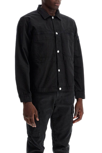 cotton ripstop overshirt 811511412 NERO