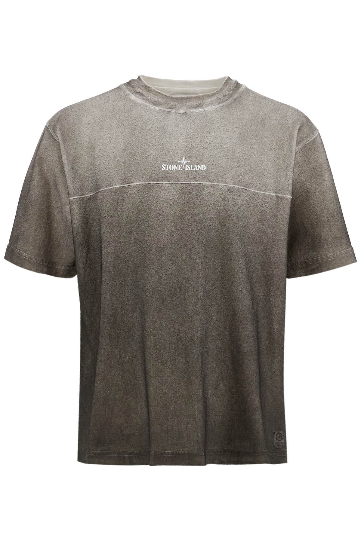 cotton blend gradient t-shirt 8115215T2 PIOMBO
