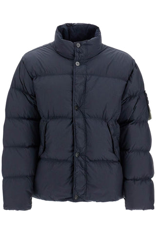 garment dyed crinkle reps r-ny down jacket 811540123 BLEU