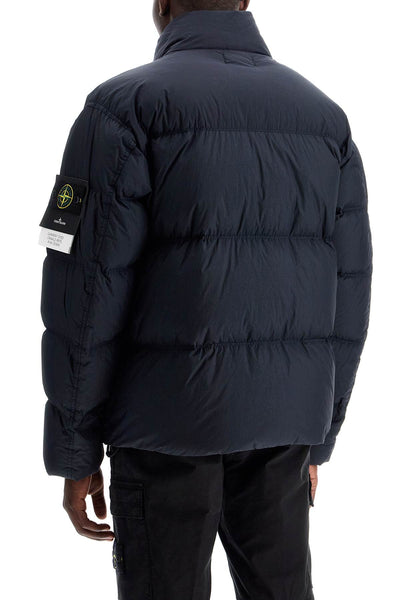 garment dyed crinkle reps r-ny down jacket 811540123 BLEU