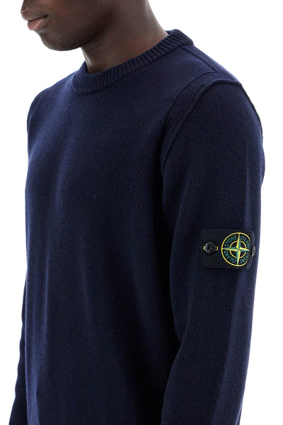 crewneck wool blend pullover 8115508A3 BLEU