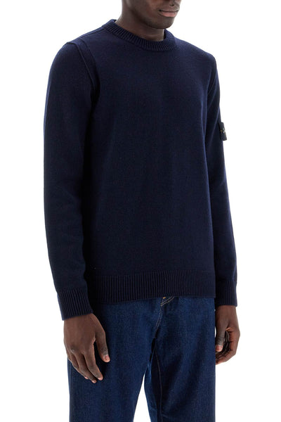 crewneck wool blend pullover 8115508A3 BLEU