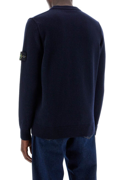 crewneck wool blend pullover 8115508A3 BLEU