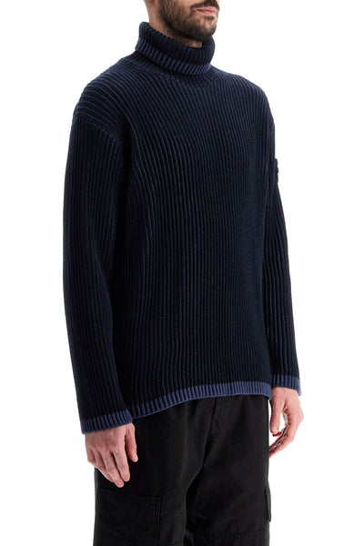 ribbed woolen dolcevita 8115551C1 BLEU