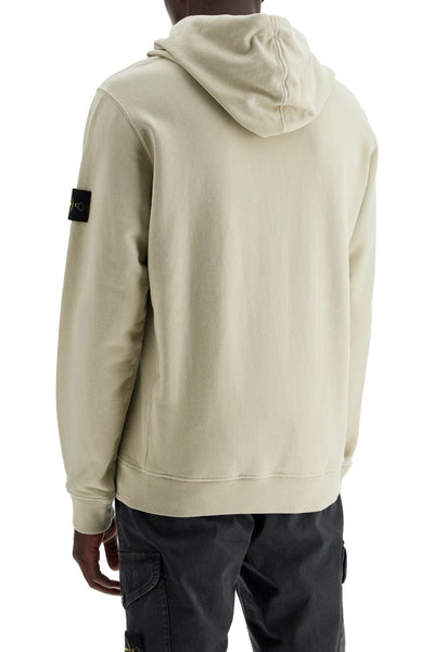 organic cotton hoodie with hood 811560820 STUCCO