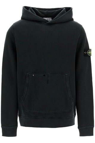 organic cotton hoodie with hood 811561041 NERO