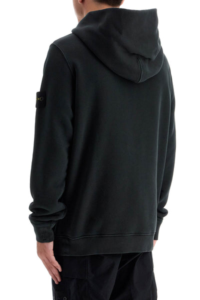 organic cotton hoodie with hood 811561041 NERO