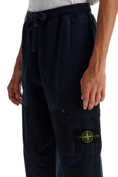 joggers with gabardine 811564020 BLEU