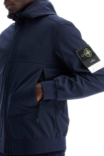 soft shell-r hooded jacket 8115Q0322 BLEU