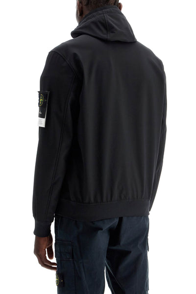 soft shell-r hooded jacket 8115Q0322 NERO