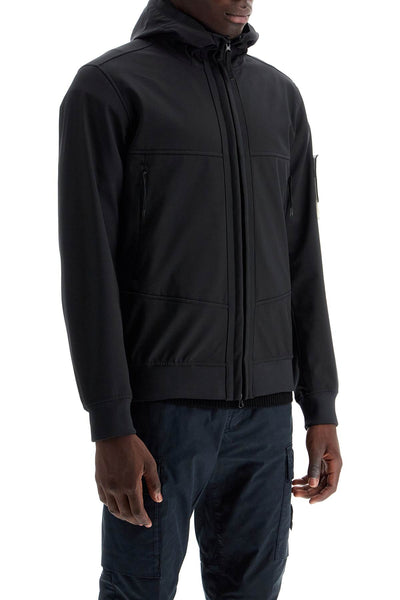 soft shell-r hooded jacket 8115Q0322 NERO