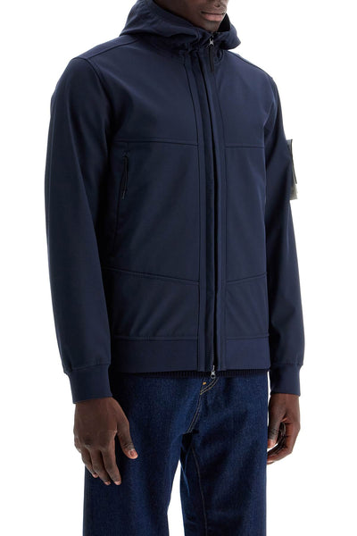 soft shell-r hooded jacket 8115Q0322 BLEU