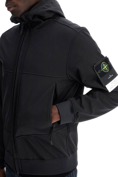 soft shell-r hooded jacket 8115Q0322 NERO