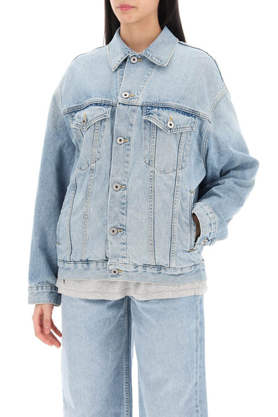 oversized denim jacket 811INT 2 PS24 FADED