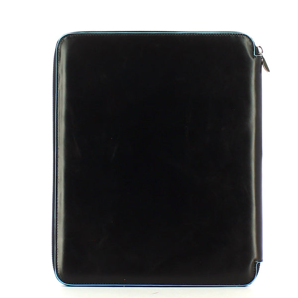 Piquadro - Slim Notepad Holder A4 Blue Square - PB1164B2 - NERO