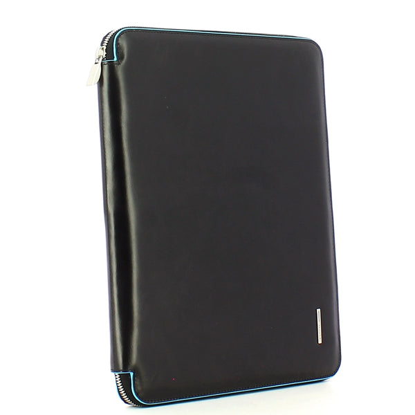 Piquadro - Slim Notepad Holder A4 Blue Square - PB1164B2 - NERO