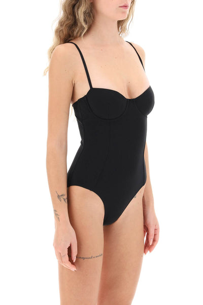 one-piece swimsuit 87535 BLACK