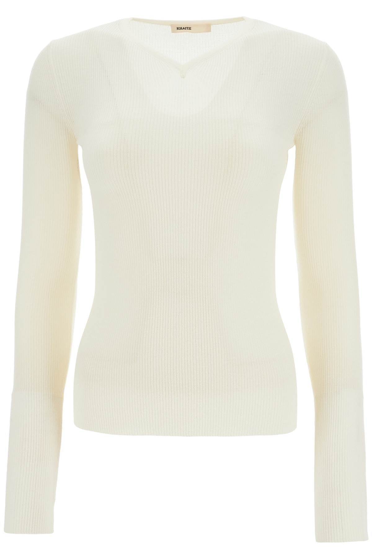 glaze color wool top with v-neck 9699511 GLAZE