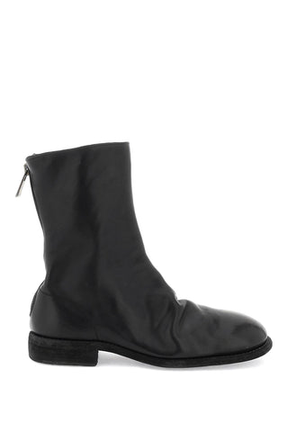leather boots 988 BLACK