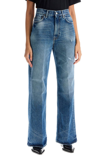 wide leg jeans for 202 A00379 MID BLUE