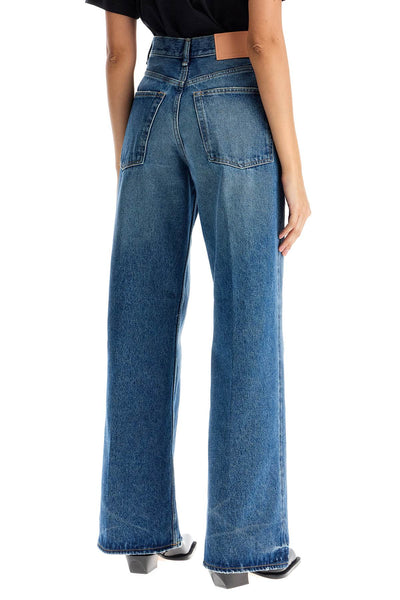 wide leg jeans for 202 A00379 MID BLUE