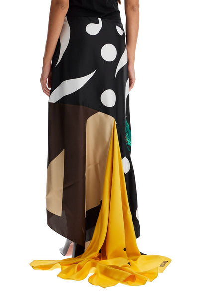 silk patchwork skirt A0125 5460 MULTI ONLY ONE COLOUR