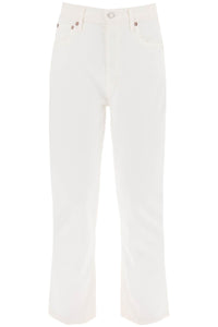riley high-waisted cropped jeans A056D 1085 SOUR CREAM
