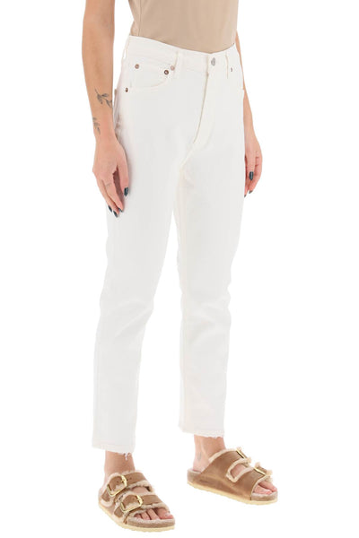 riley high-waisted cropped jeans A056D 1085 SOUR CREAM