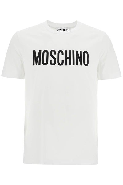 MOSCHINO t-shirt with logo print A0720 0241 MULTI WHITE | Italystation.com - Shop Now at italystation.com