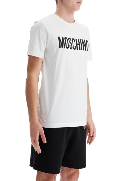 MOSCHINO t-shirt with logo print A0720 0241 MULTI WHITE | Italystation.com - Shop Now at italystation.com