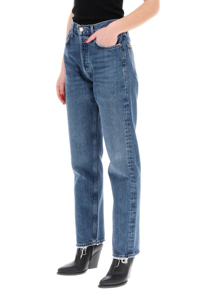 straight leg jeans from the 90's with high waist A154F 1141 RANGE