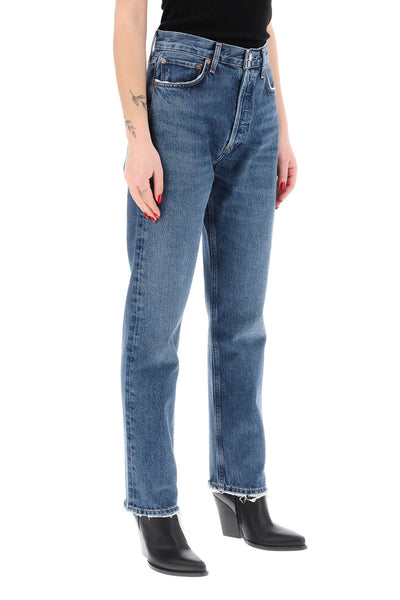 straight leg jeans from the 90's with high waist A154F 1141 RANGE