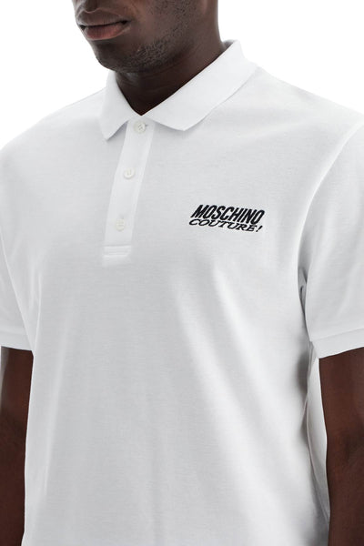 polo shirt with embroidered logo A1609 7042 MULTI WHITE