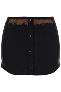 mini skirt o-mal A17071 0SHAY DEEP/BLACK