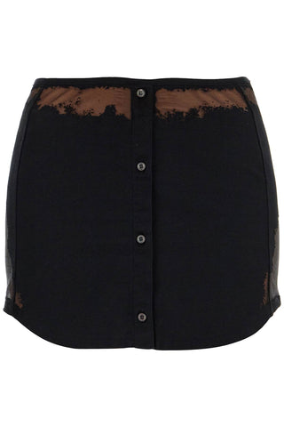 mini skirt o-mal A17071 0SHAY DEEP/BLACK